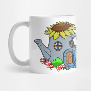 Fairy house in the watering can - Fairyhouse Mug